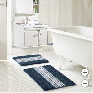Essential Spa 2-piece Chenille Loop Noodle Bath Rug